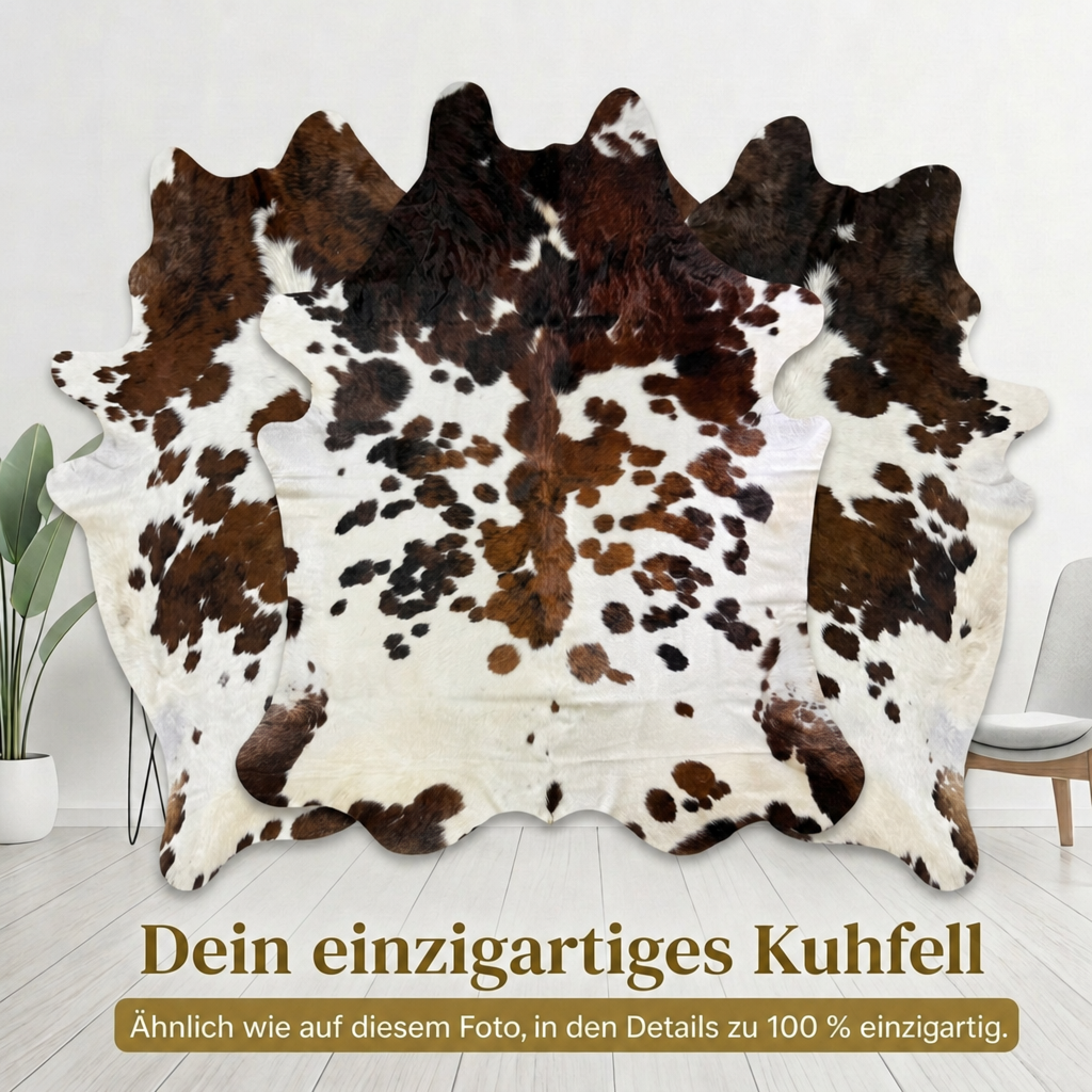 Kuhfell Normannisch Halbweiß - Bild 6