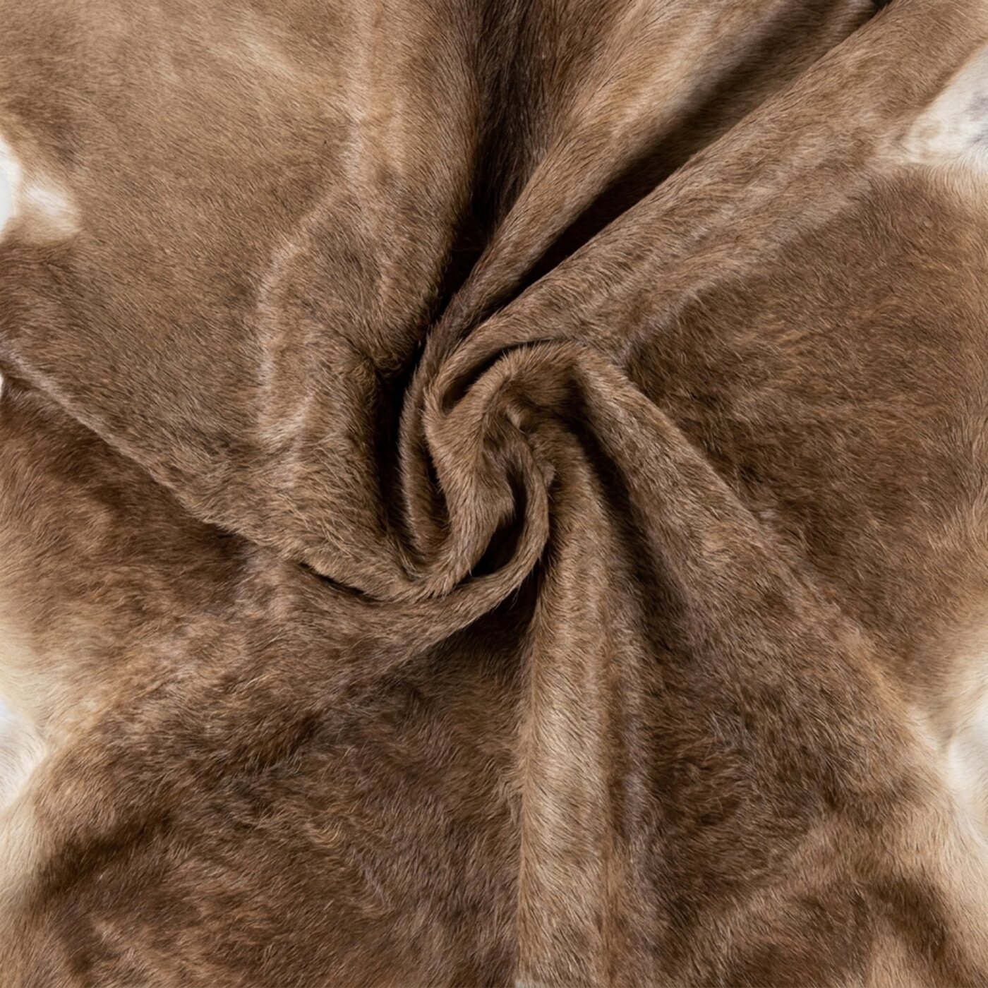 Kuhfell Dunkles Taupe - Bild 5