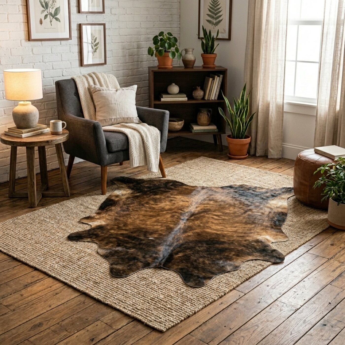 Kuhfell Warmbraun - Bild 1