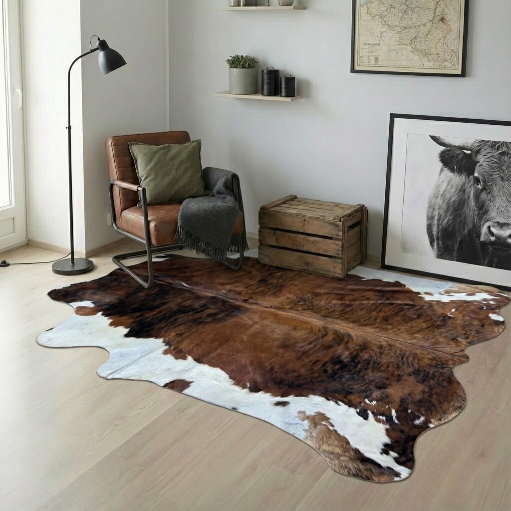 Kuhfellteppich 223x220 cm - Bild 1