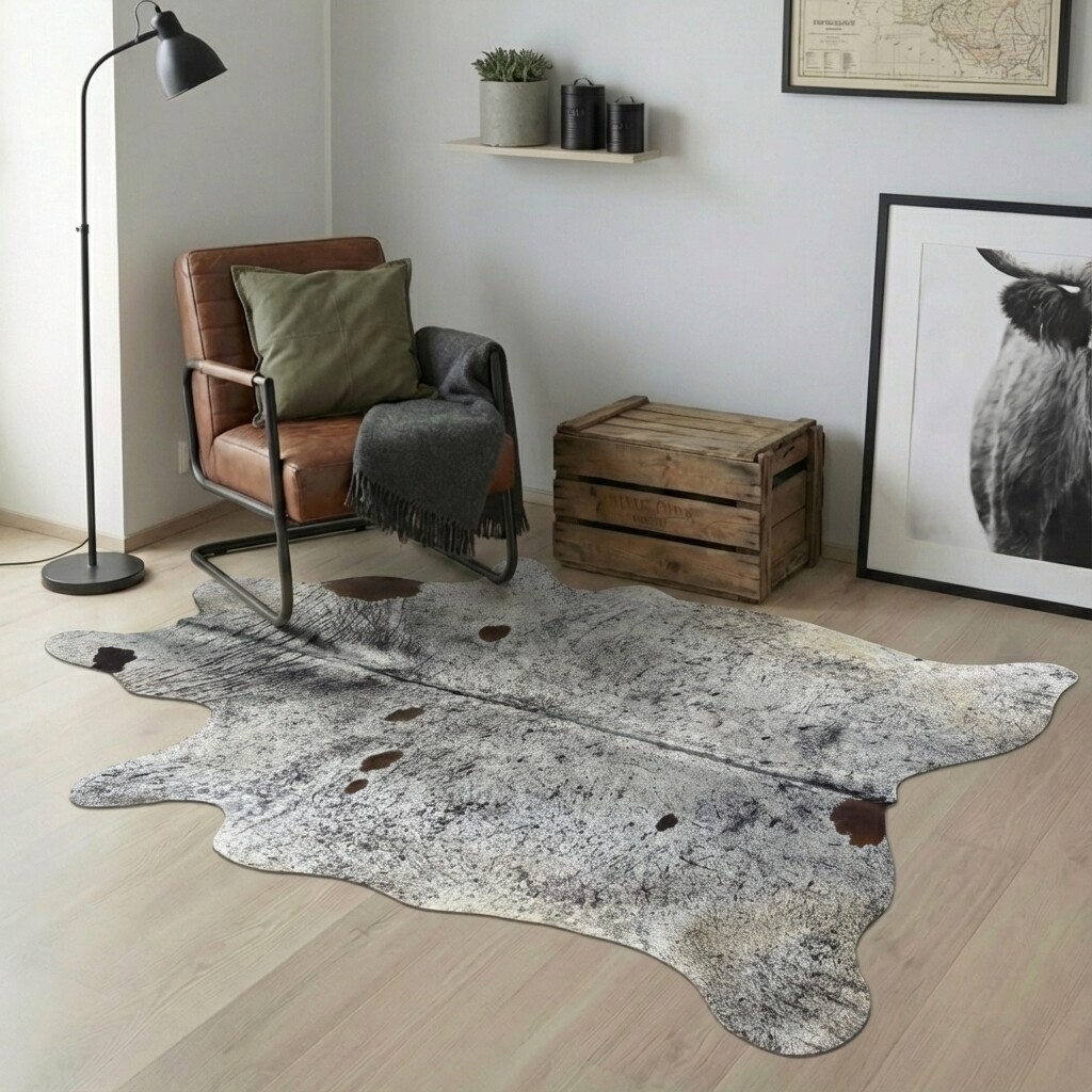 Kuhfellteppich 222x183 cm - Bild 1