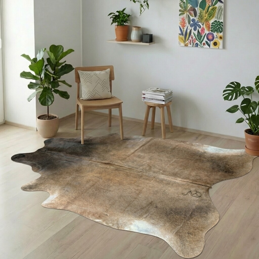 Kuhfellteppich 229x213 cm XL (Groß) - Bild 1