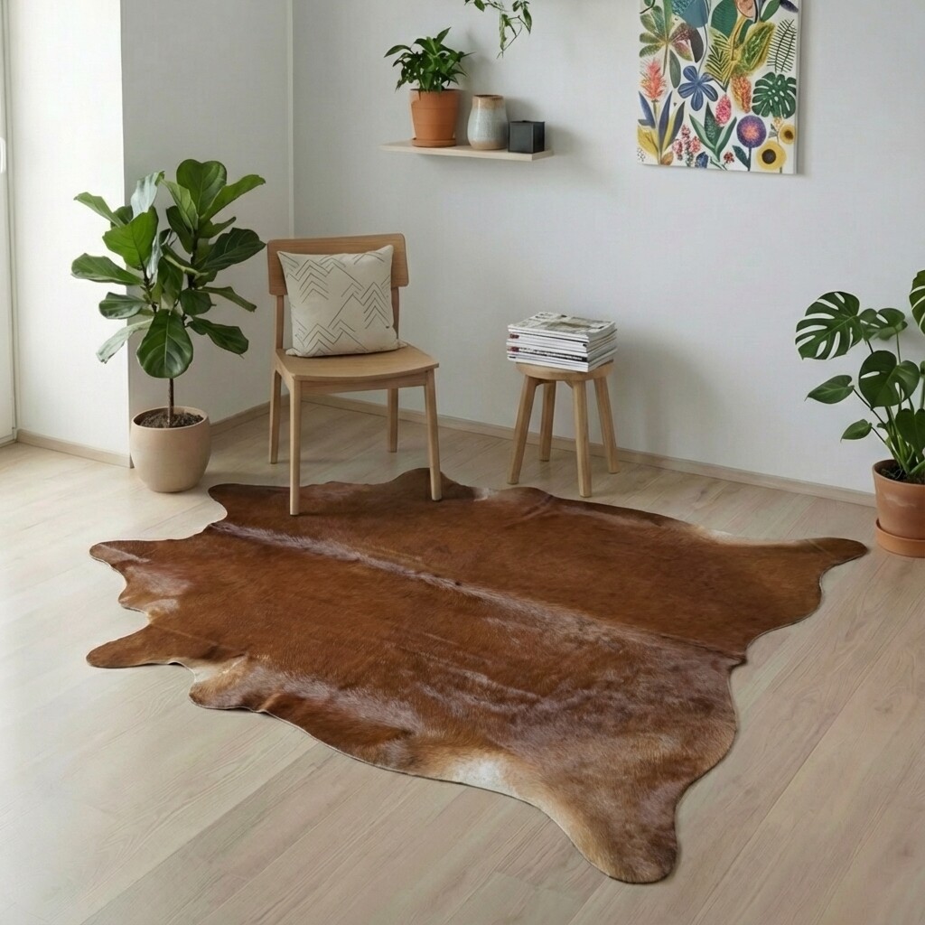 Kuhfellteppich 219x203 cm - Bild 1