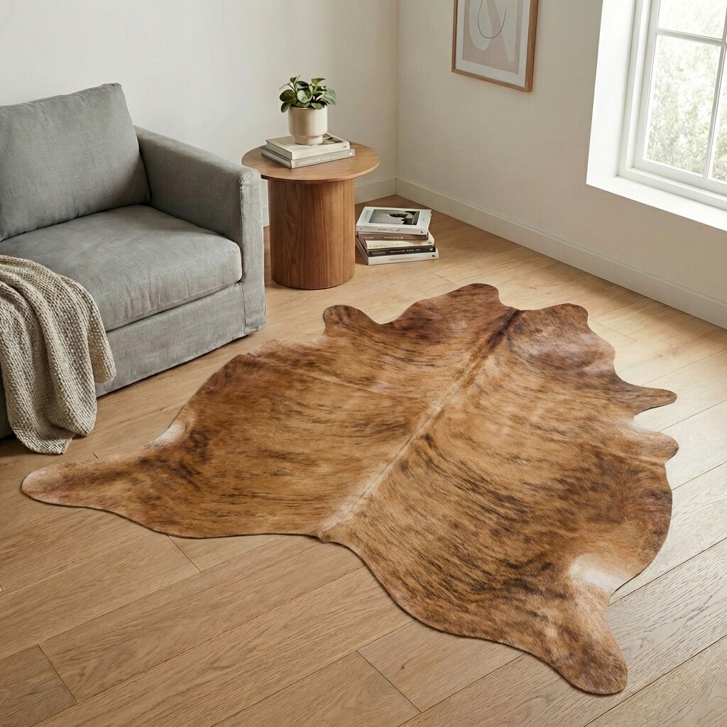 Kuhfell-Teppich 195x195 cm - Bild 1