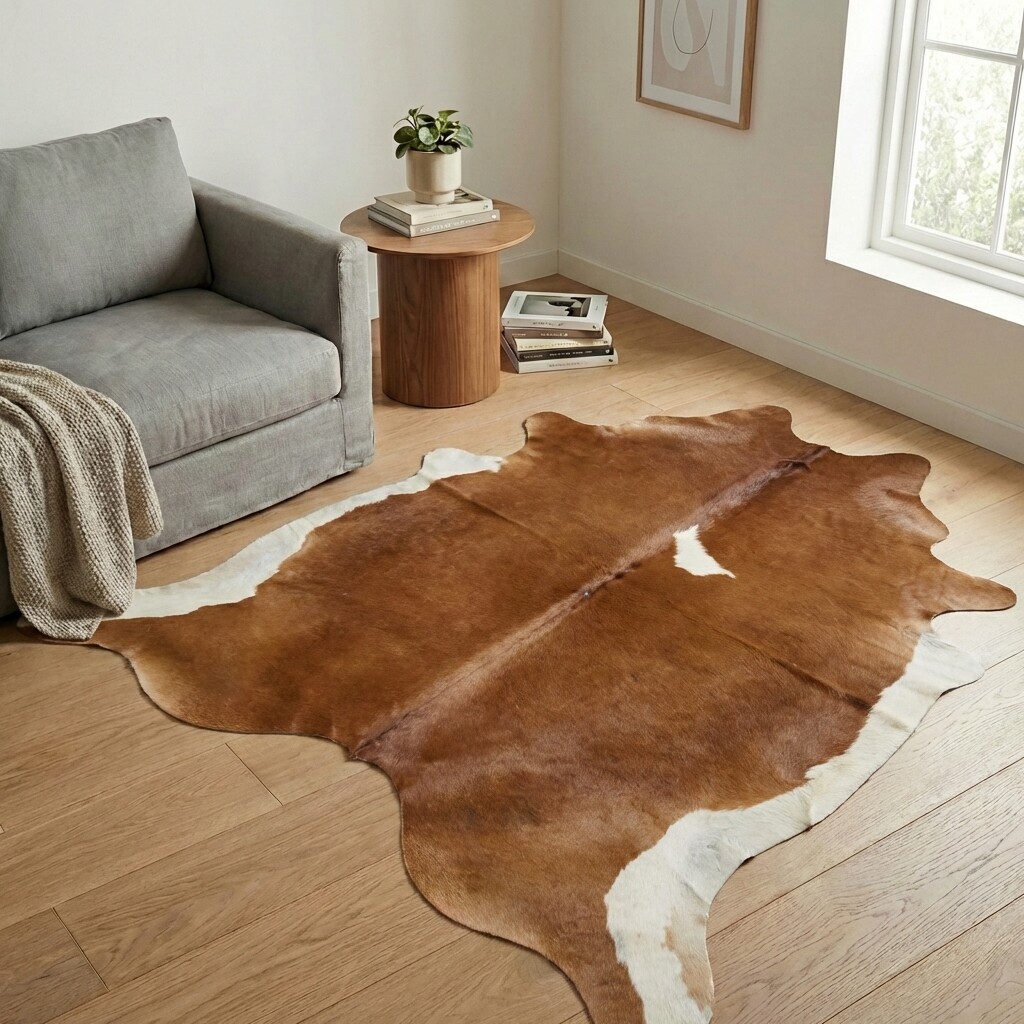 Kuhfell-Teppich 206x189 cm - Bild 1