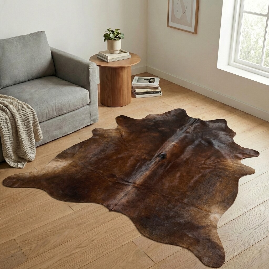 Kuhfellteppich 201x190 cm - Bild 1
