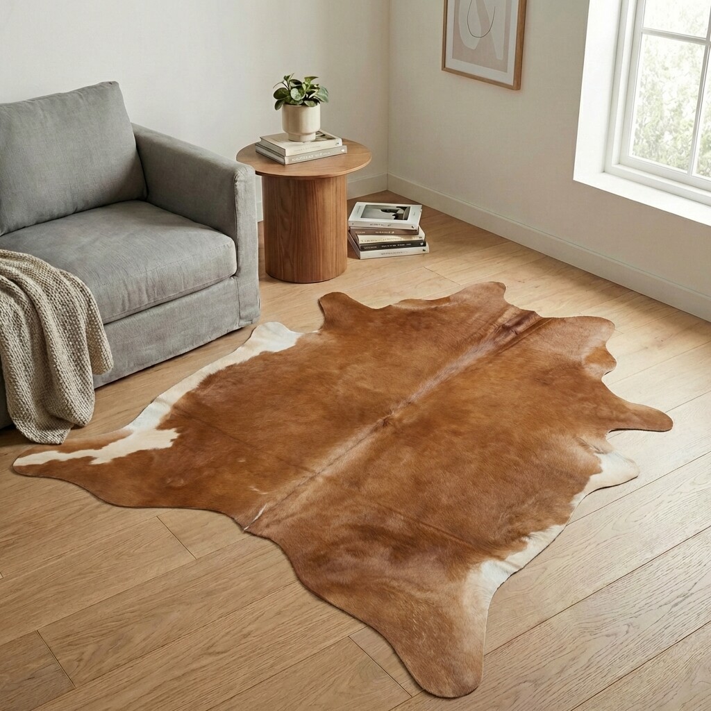 Kuhfell-Teppich 204x181 cm - Bild 1