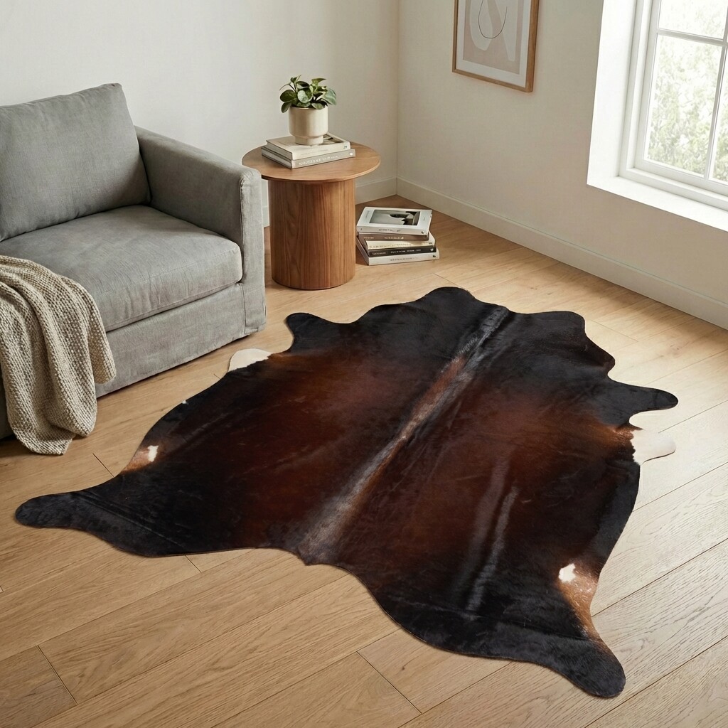 Kuhfell-Teppich 198x187 cm - Bild 1