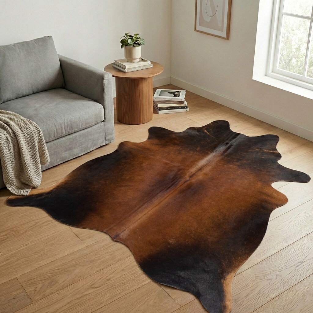 Kuhfell-Teppich 198x185 cm - Bild 1