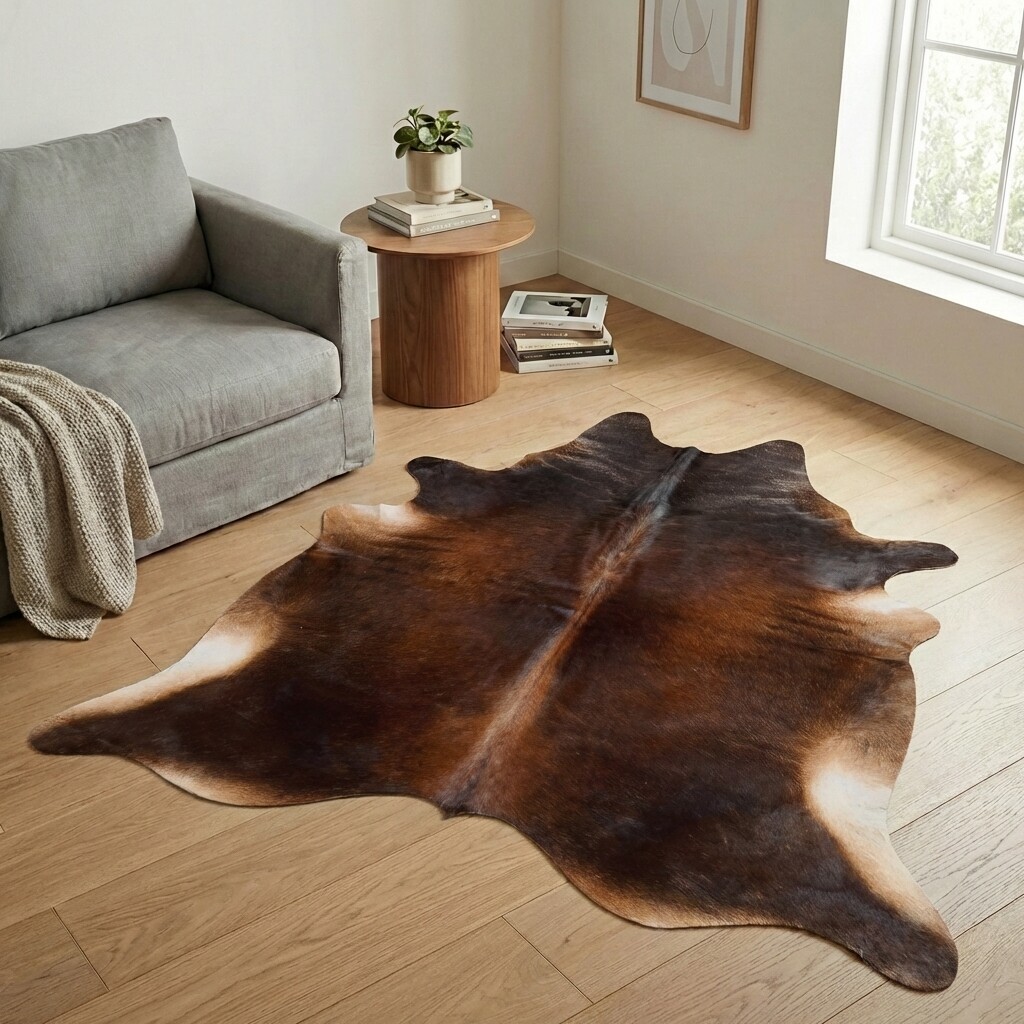 Kuhfell-Teppich 202x194 cm - Bild 1