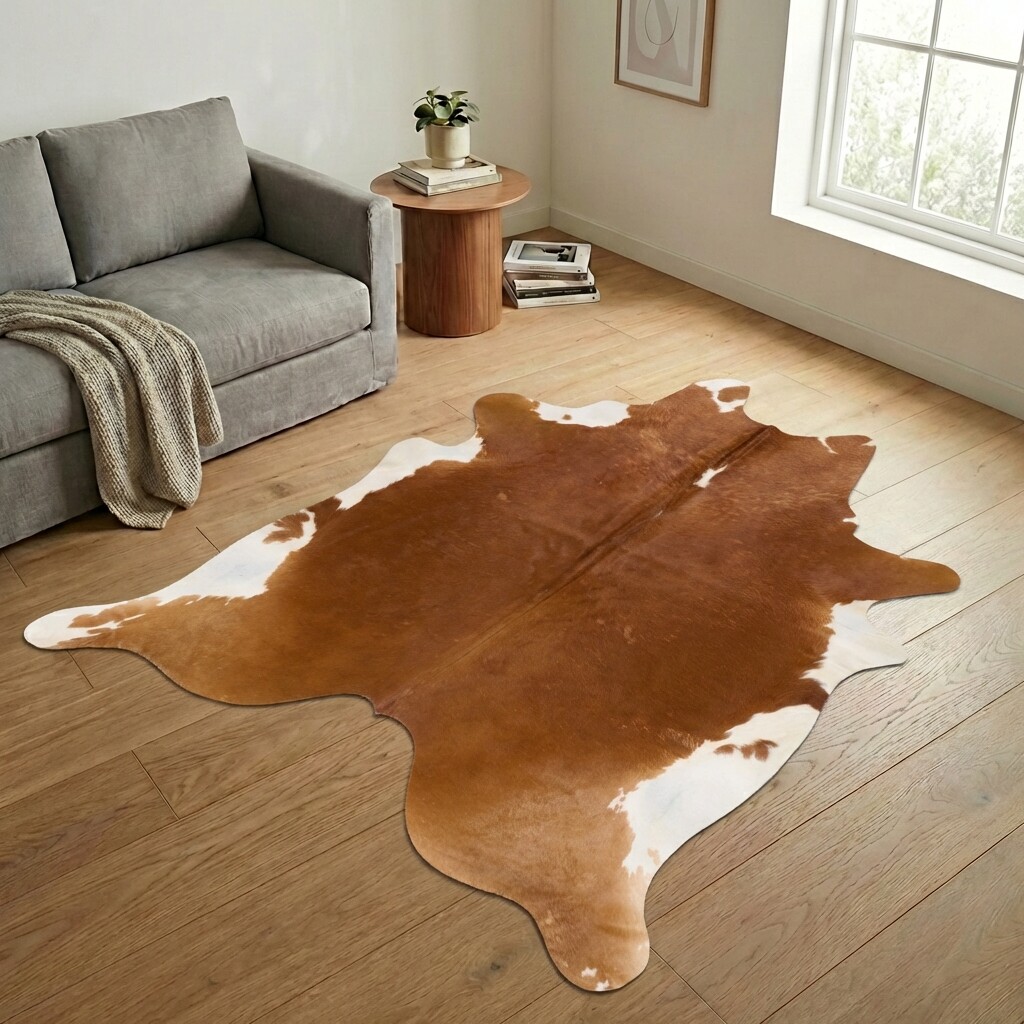 Kuhfell-Teppich 248x227 cm - Bild 1