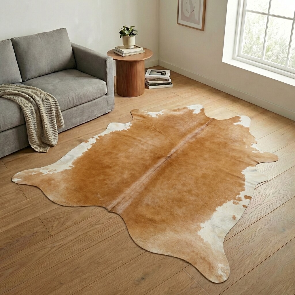 Kuhfell-Teppich 248x222 cm - Bild 1