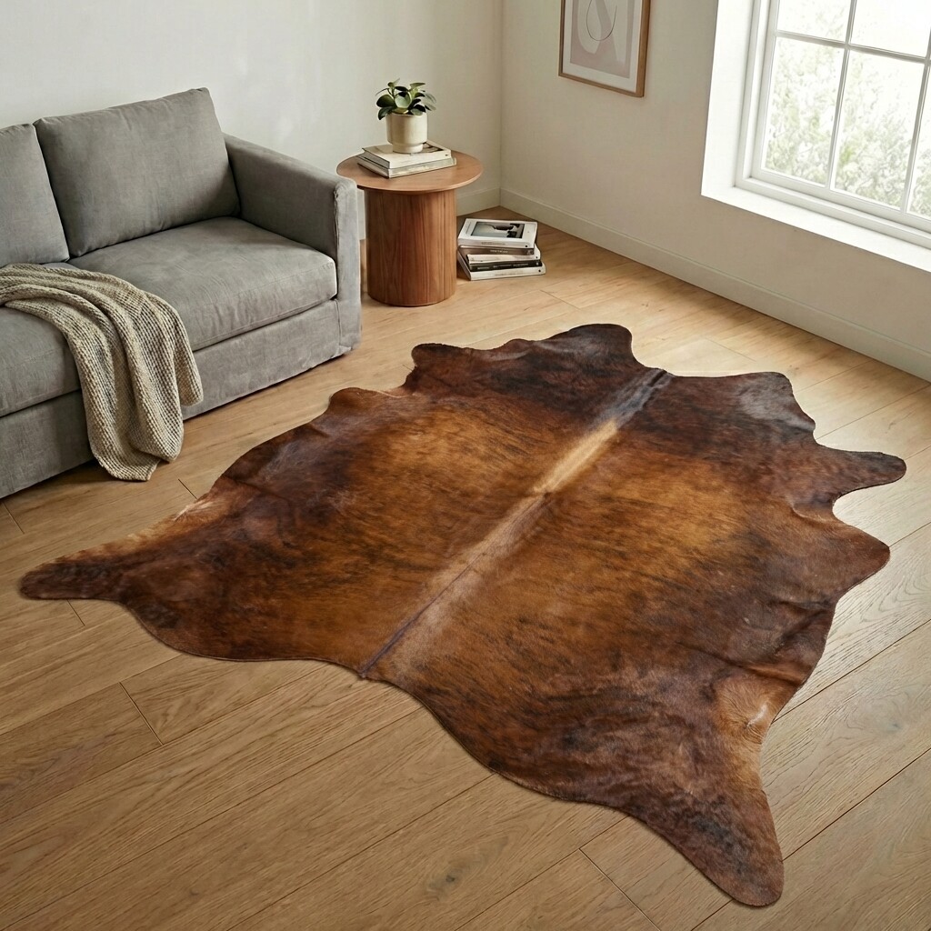 Kuhfell-Teppich 233x228 cm - Bild 1
