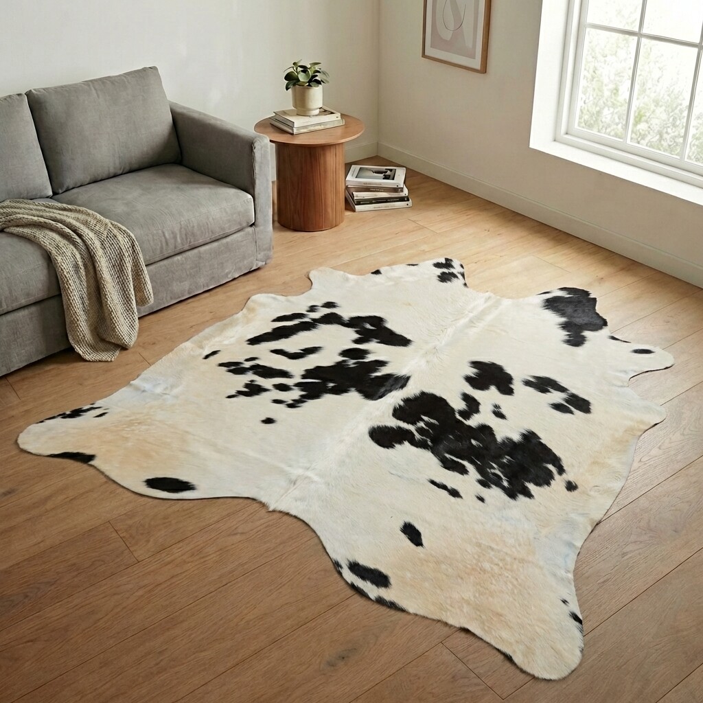 Kuhfell-Teppich 229x217 cm - Bild 1