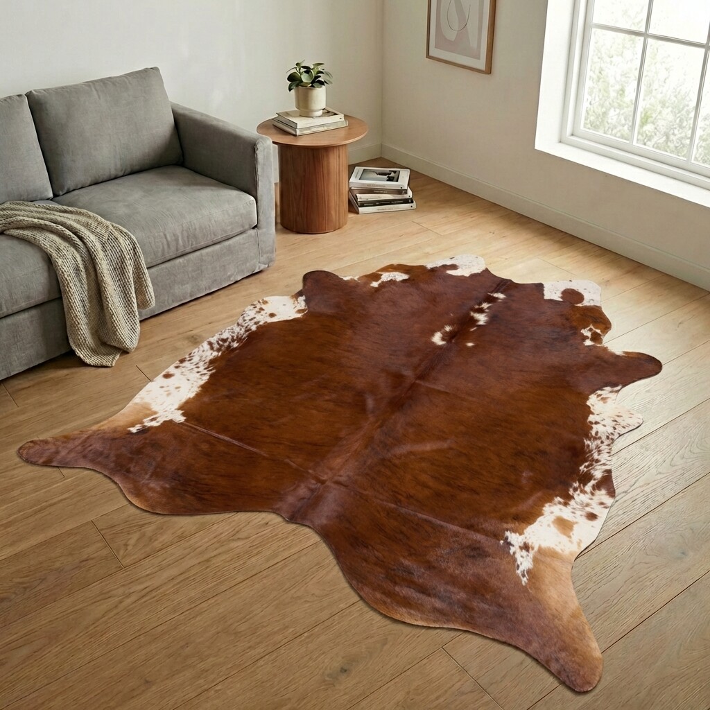 Kuhfell-Teppich 230x230 cm - Bild 1